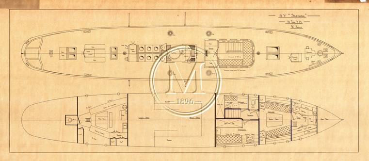 Archive drawing — S.Y. 'Saevuna'
