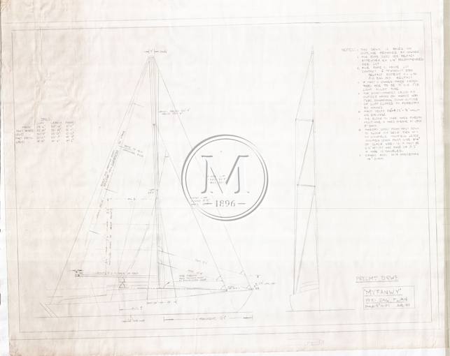 Design 125 — Sail Plan