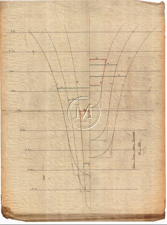 Design 153 — Lines Plan
