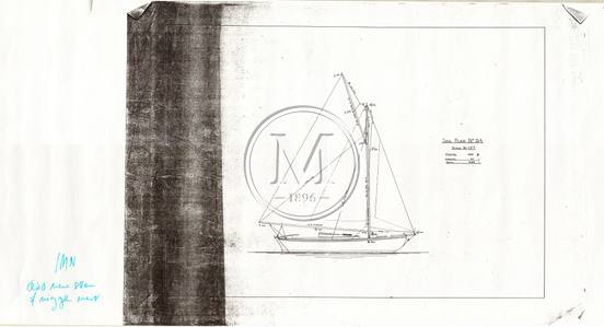 Design 154 — Sail Plan