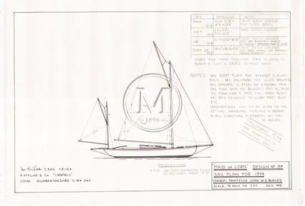 Design 154 — Sail Plan