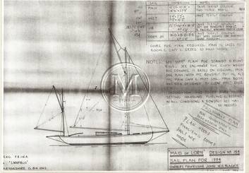 Design 154 — Sail Plan