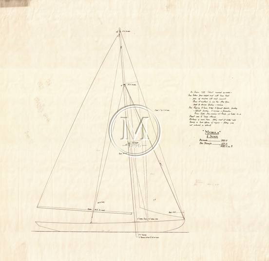 Design 184 — Sail Plan