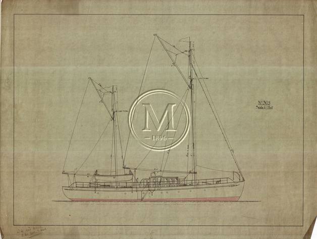 Design 305 — Sail Plan