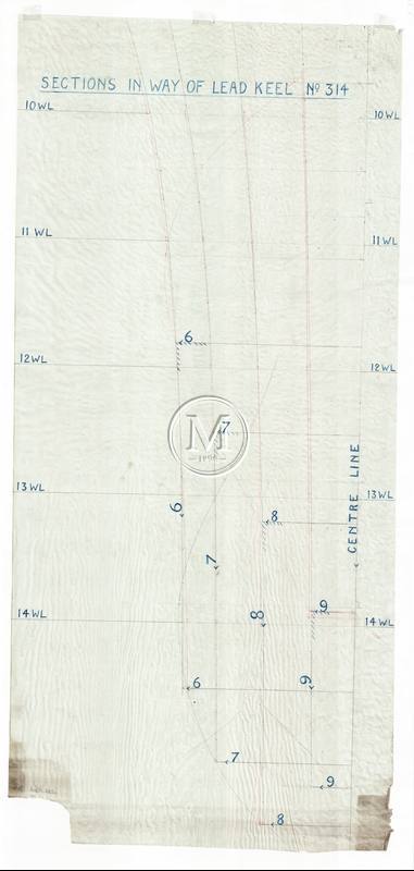 Design 314 — Lines Plan