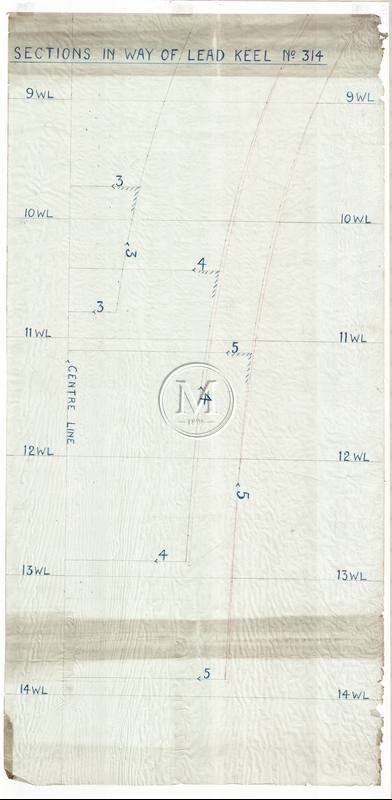 Design 314 — Lines Plan