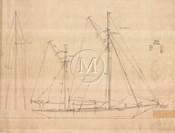 Design 318 — Sail Plan