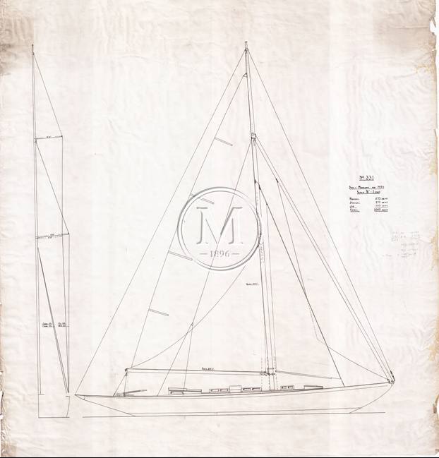 Design 331 — Sail Plan