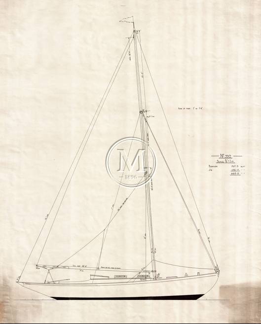 Design 332 — Sail Plan