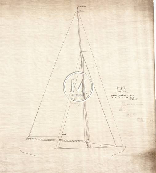 Design 342 — Sail Plan