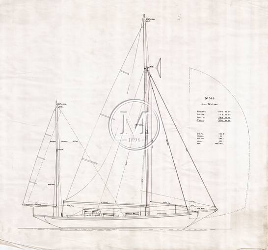 Design 348 — Sail Plan