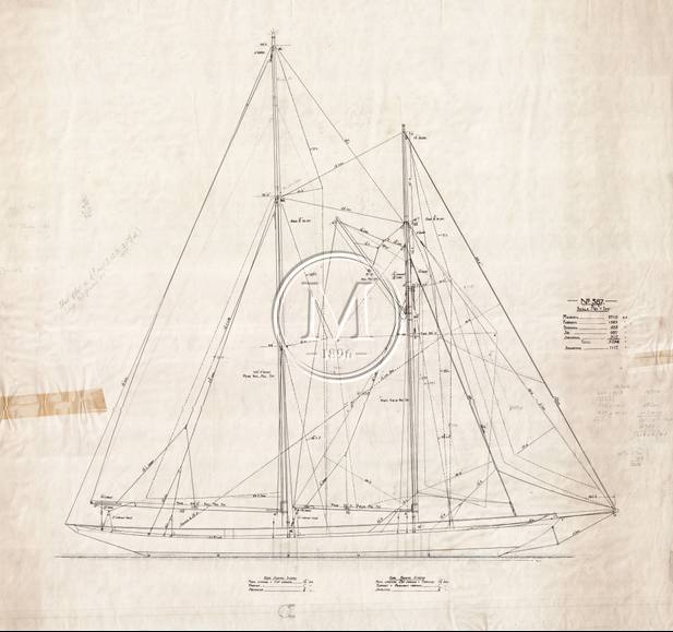 Design 387 — Sail Plan