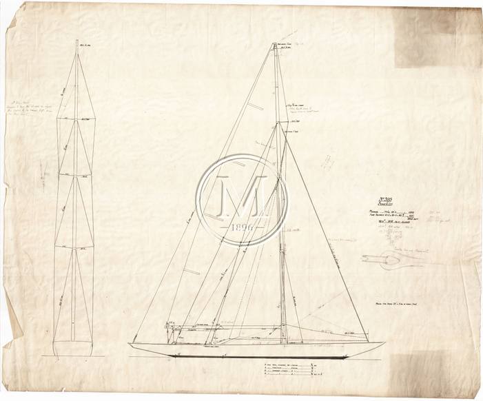 Design 395 — Sail Plan