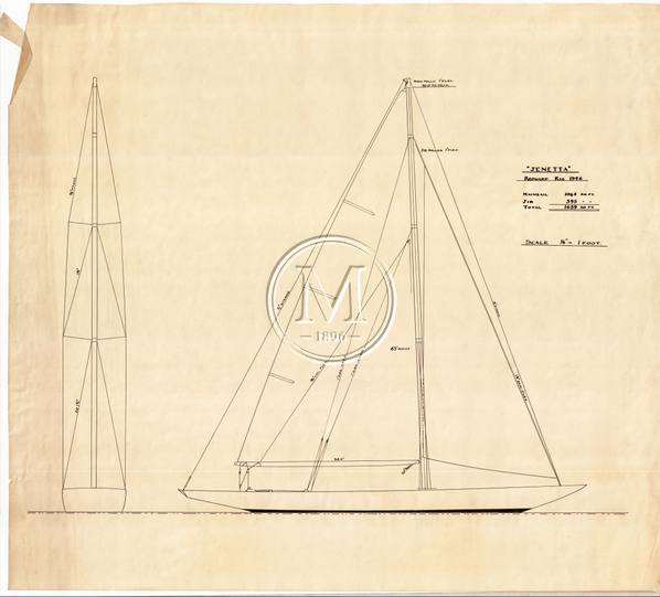 Design 395 — Sail Plan