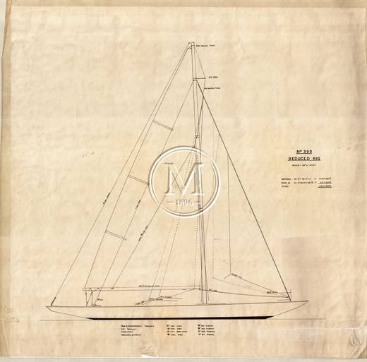 Design 395 — Sail Plan