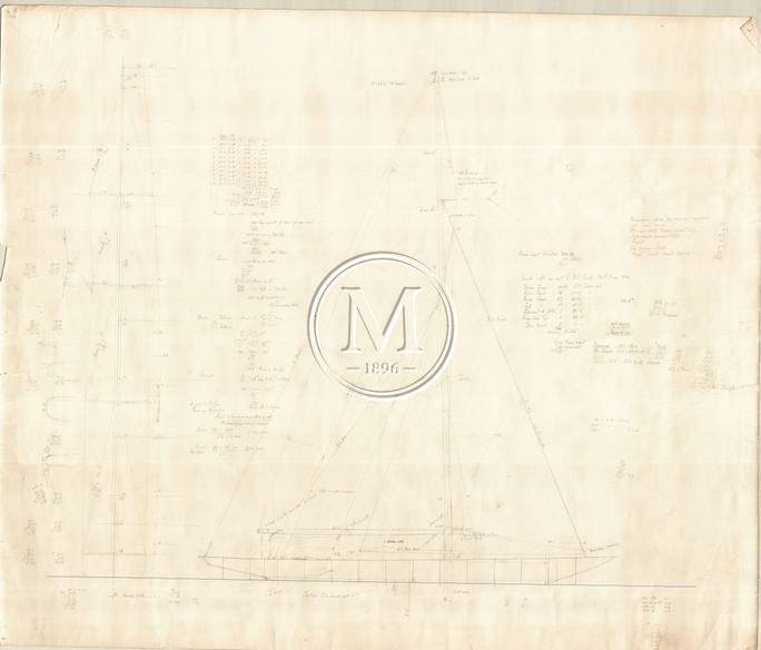 Design 395 — Sail Plan