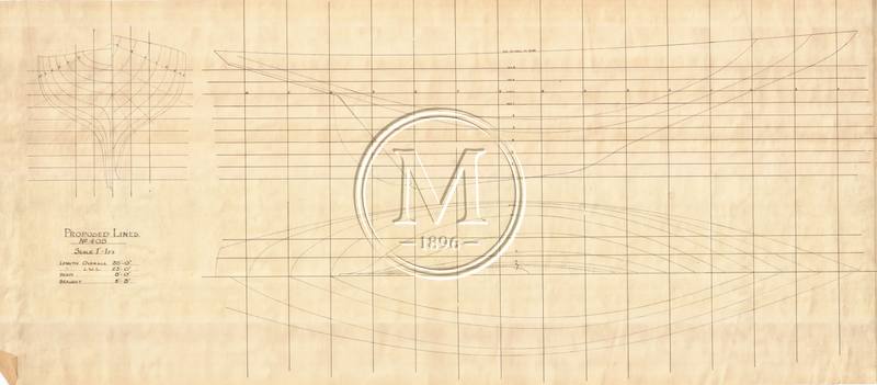 Design 405 — Lines Plan