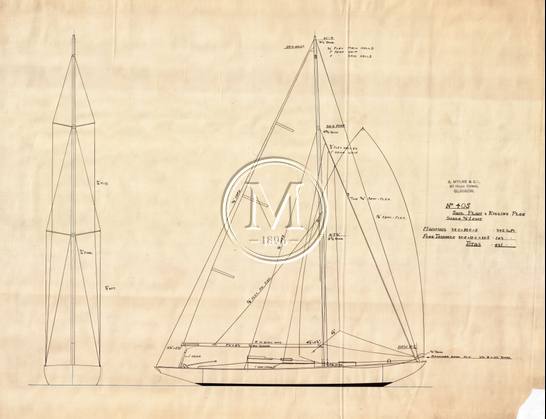 Design 405 — Sail Plan