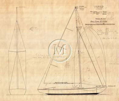 Design 406 — Sail Plan