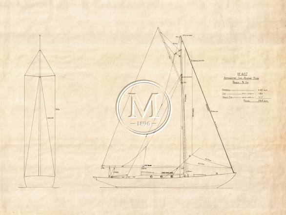 Design 407 — Sail Plan