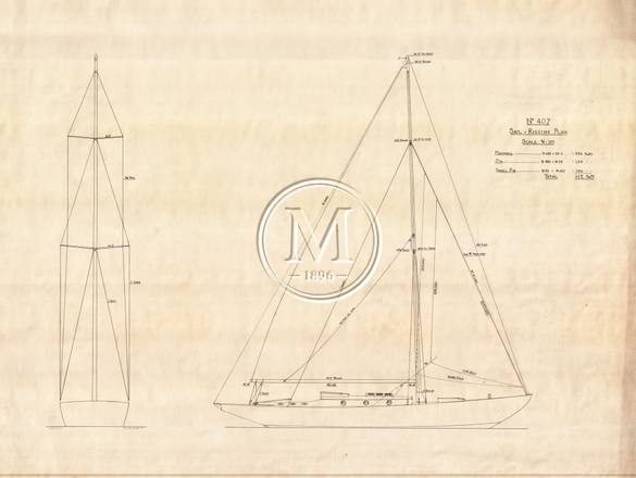 Design 407 — Sail Plan