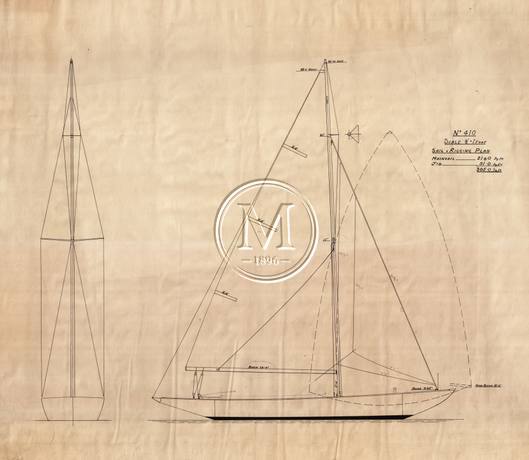Design 410 — Sail Plan