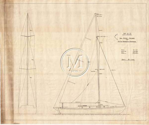 Design 413 — Sail Plan