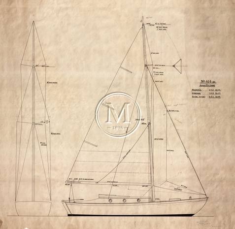 Design 414 — Sail Plan