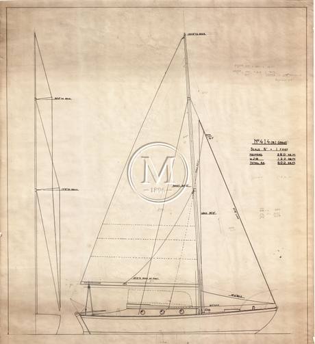 Design 414 — Sail Plan