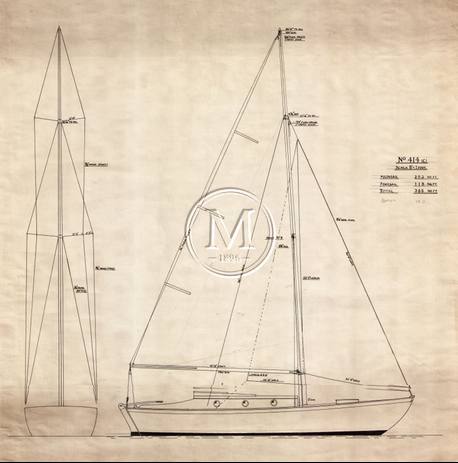 Design 414 — Sail Plan