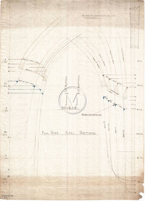 Design 414 — Keel Sections