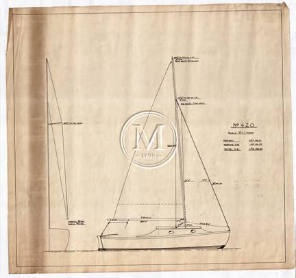 Design 420 — Sail Plan