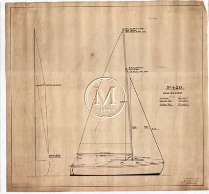 Design 420 — Sail Plan