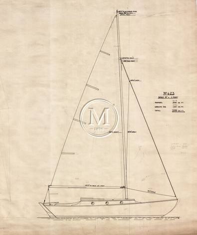 Design 423 — Sail Plan