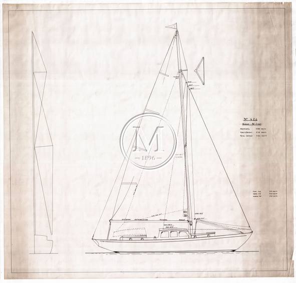 Design 424 — Sail Plan