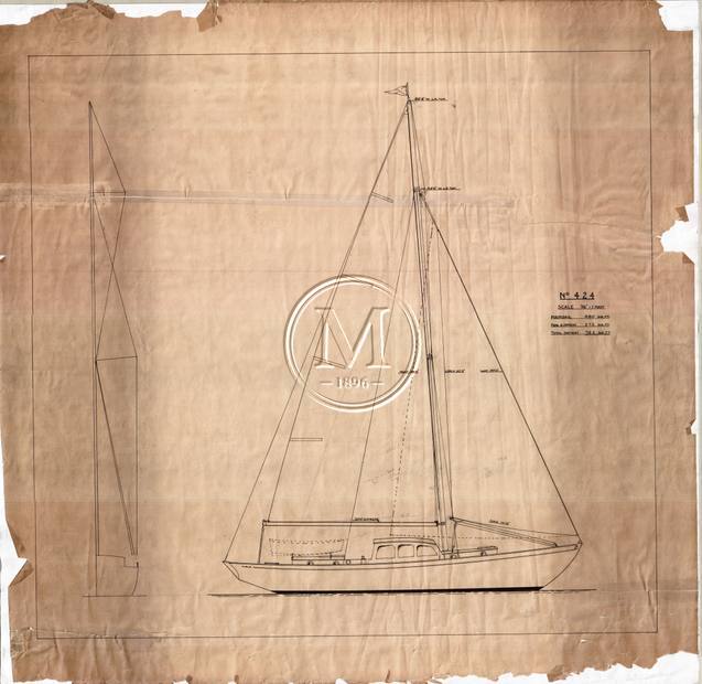 Design 424 — Sail Plan