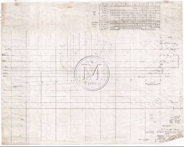 Design 434 — Lines Plan