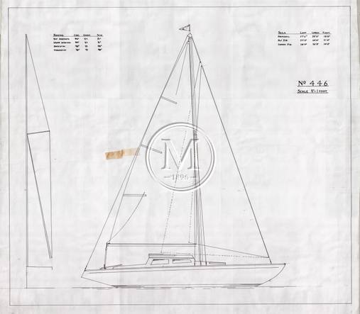 Design 446 — Sail Plan