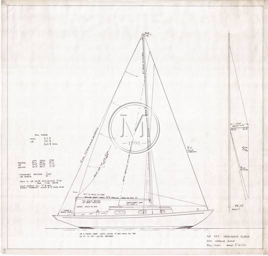 Design 449 — Sail Plan