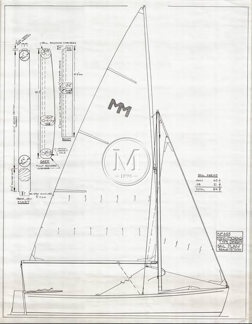 Design 455 — Sail Plan