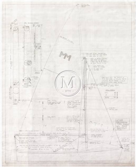 Design 455 — Sail Plan
