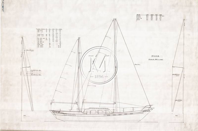 Design 458 — Sail Plan