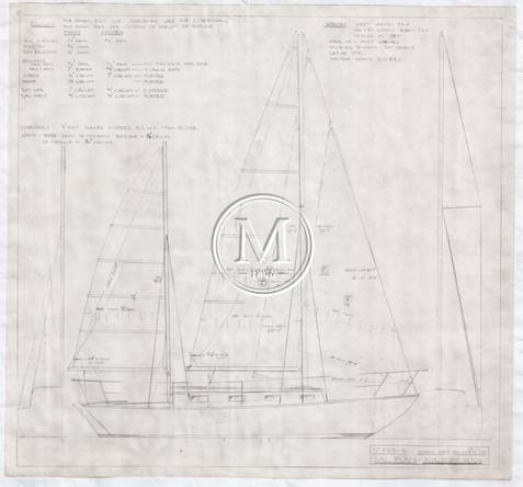 Design 459 — Sail Plan