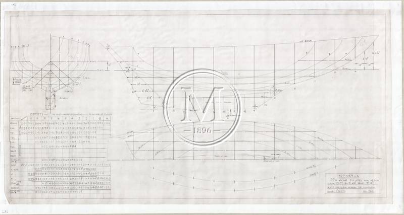 Design 459 — Lines Plan