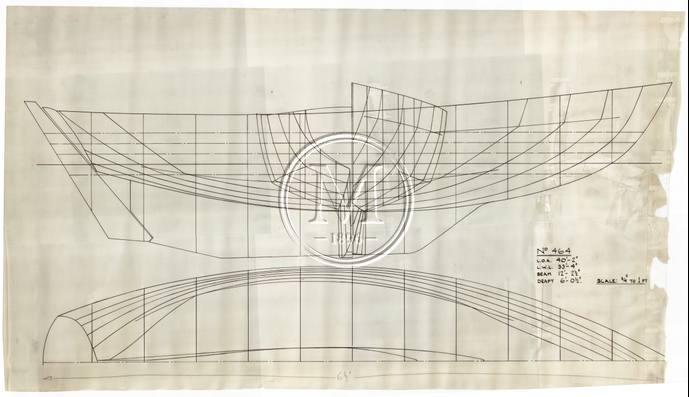 Design 464 — Lines Plan