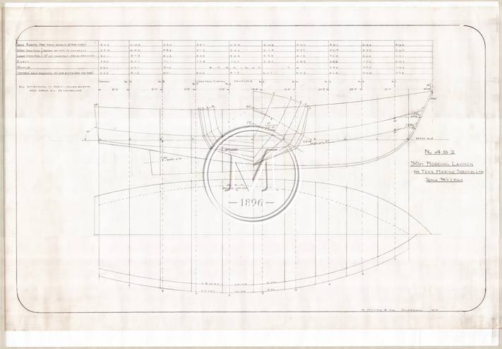 Design 482 — Lines Plan