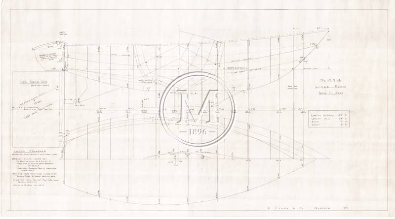 Design 494 — Lines Plan