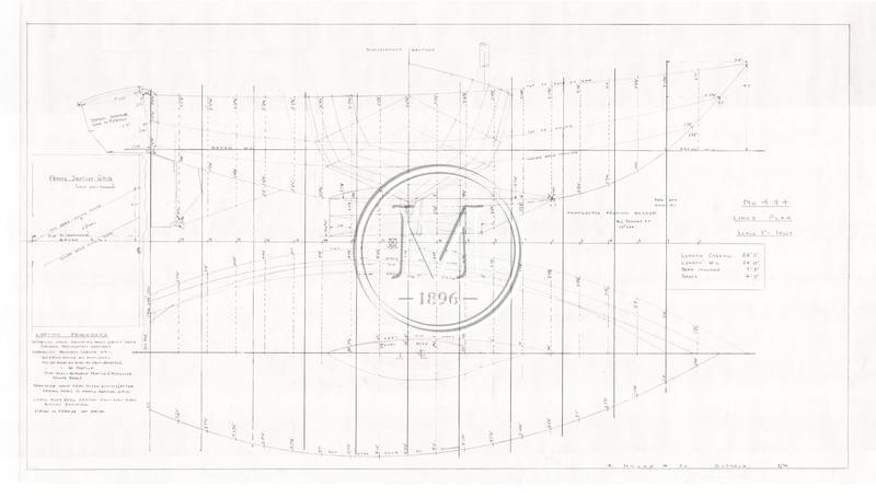 Design 494 — Lines Plan