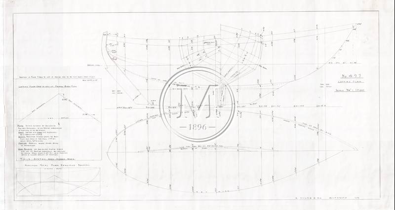 Design 497 — Lines Plan