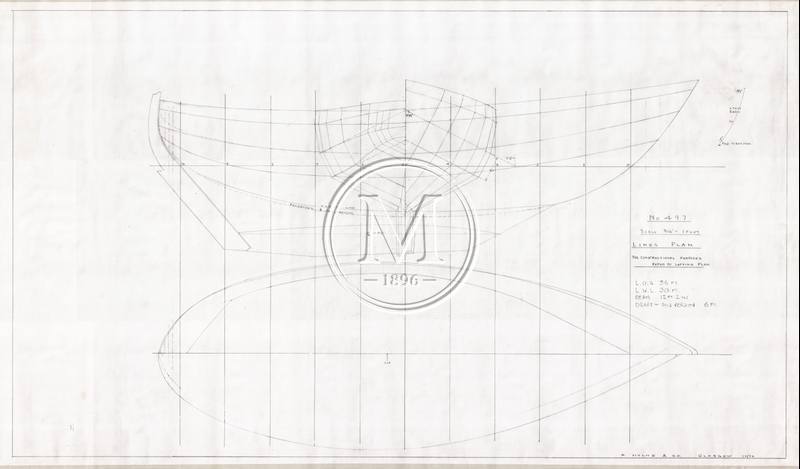 Design 497 — Lines Plan